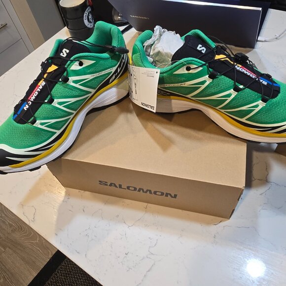 Salomon XT-6 Men's Bright Green Sulphur 475831 Hiking Trail Mens Size 10.5 NEW - Picture 8 of 15